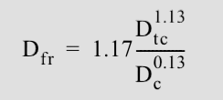 transient crater formula 2